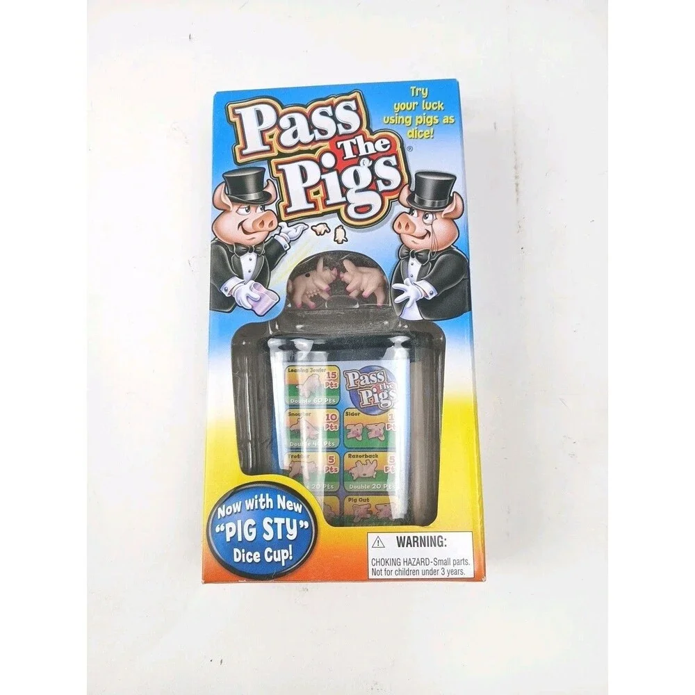 NEW PASS THE PIGS Game Dice Classic Party Pocket Travel Game 2023 NIB ALL AGES